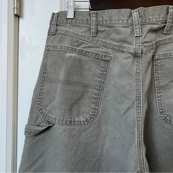 Vintage Rustler Gray Carpenter Cargo Utility Workwear Jeans - Picture 6 of 8